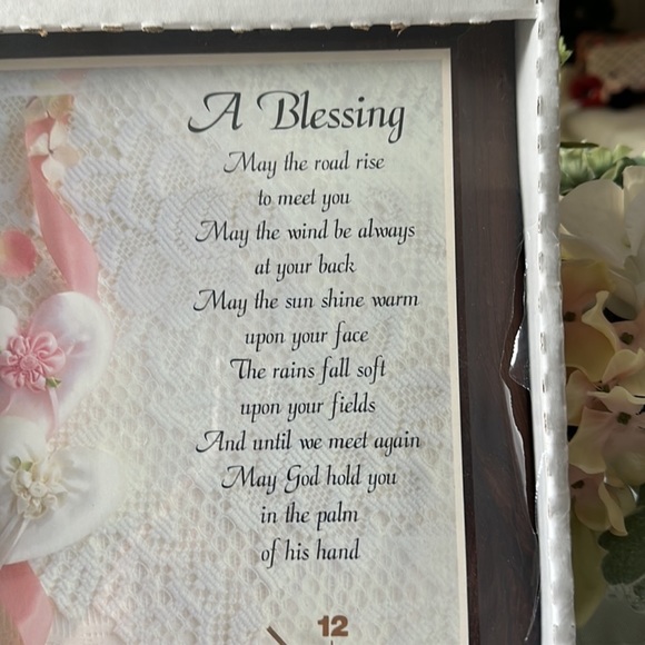 VINTAGE Rockwood Clock Collection Decorator Accent Clock "A Blessing" NWOT - Picture 2 of 6